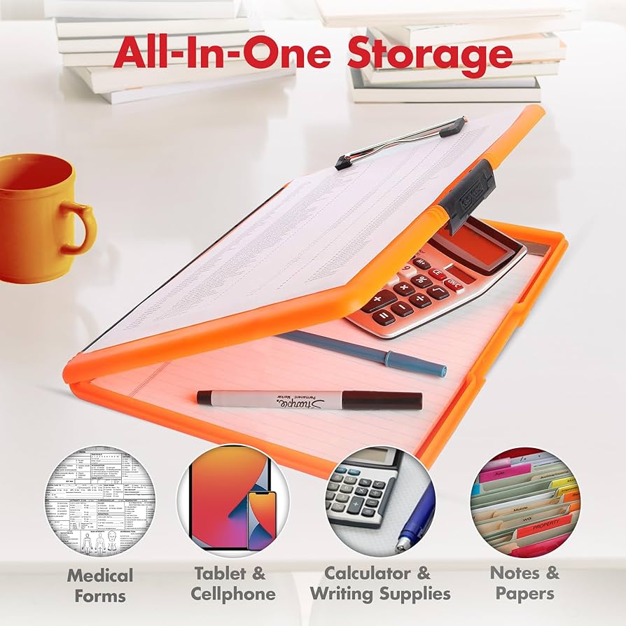 クリップボード  小物入れ Amazon | Dexas スリムケース 2 プラスチック製クリップボード